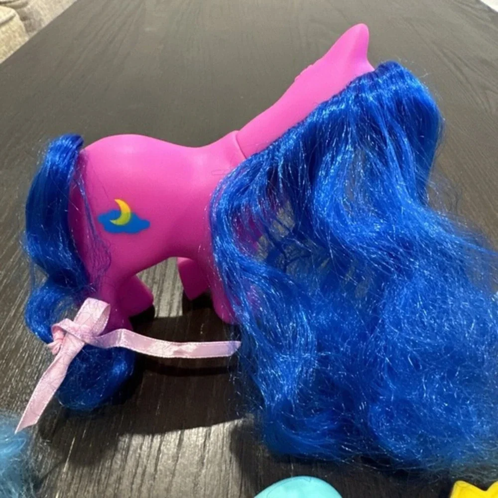 lot of 3 my little pony toys Blue Pink White Brushes‎